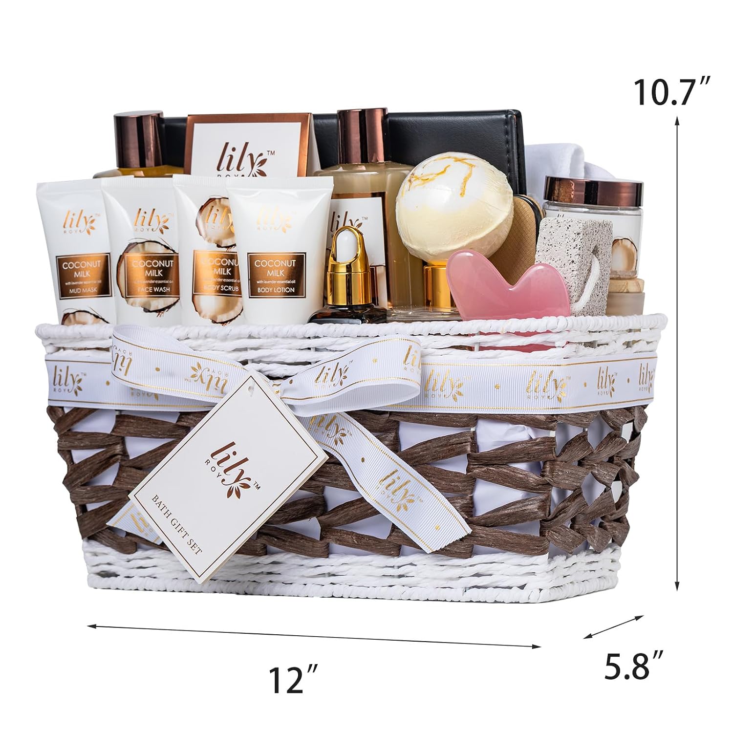 28Pcs Coconut Vanilla Spa Gift Basket - Skin Care Gifts Set for Women & Men | Women Gifts, Spa Kit, Spa Gifts for Mom & Dad, Christmas, Mother‘s Day, Valentine’s, Birthday. Hydrating for all skin types - Image 8