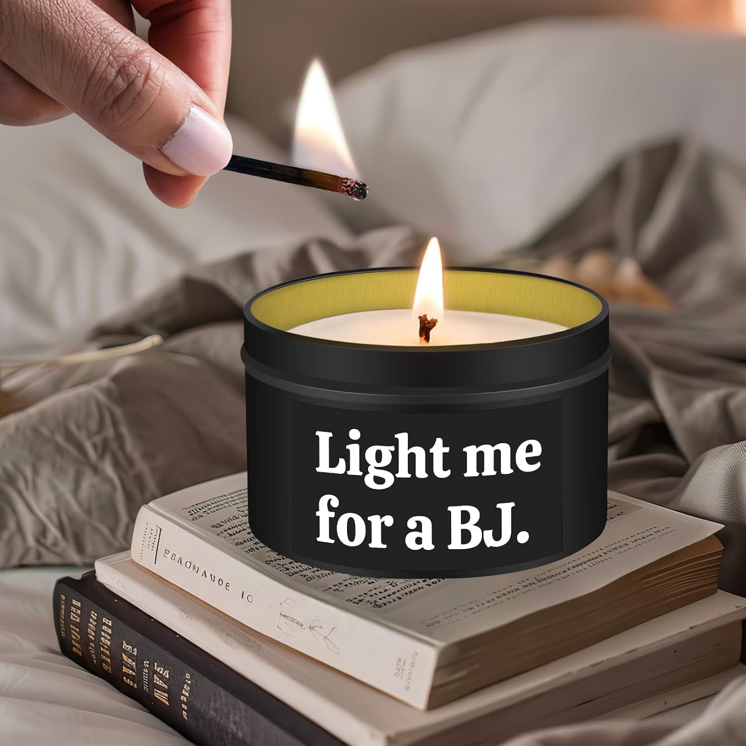 Gifts for Him Boyfriend Husband Funny Anniversary Wedding Birthday Gifts for Men Naughty Engagement Gift for Couples Husband Boyfriend Birthday Gift Ideas, Unique Romantic Lavender Candle for Men - Image 2