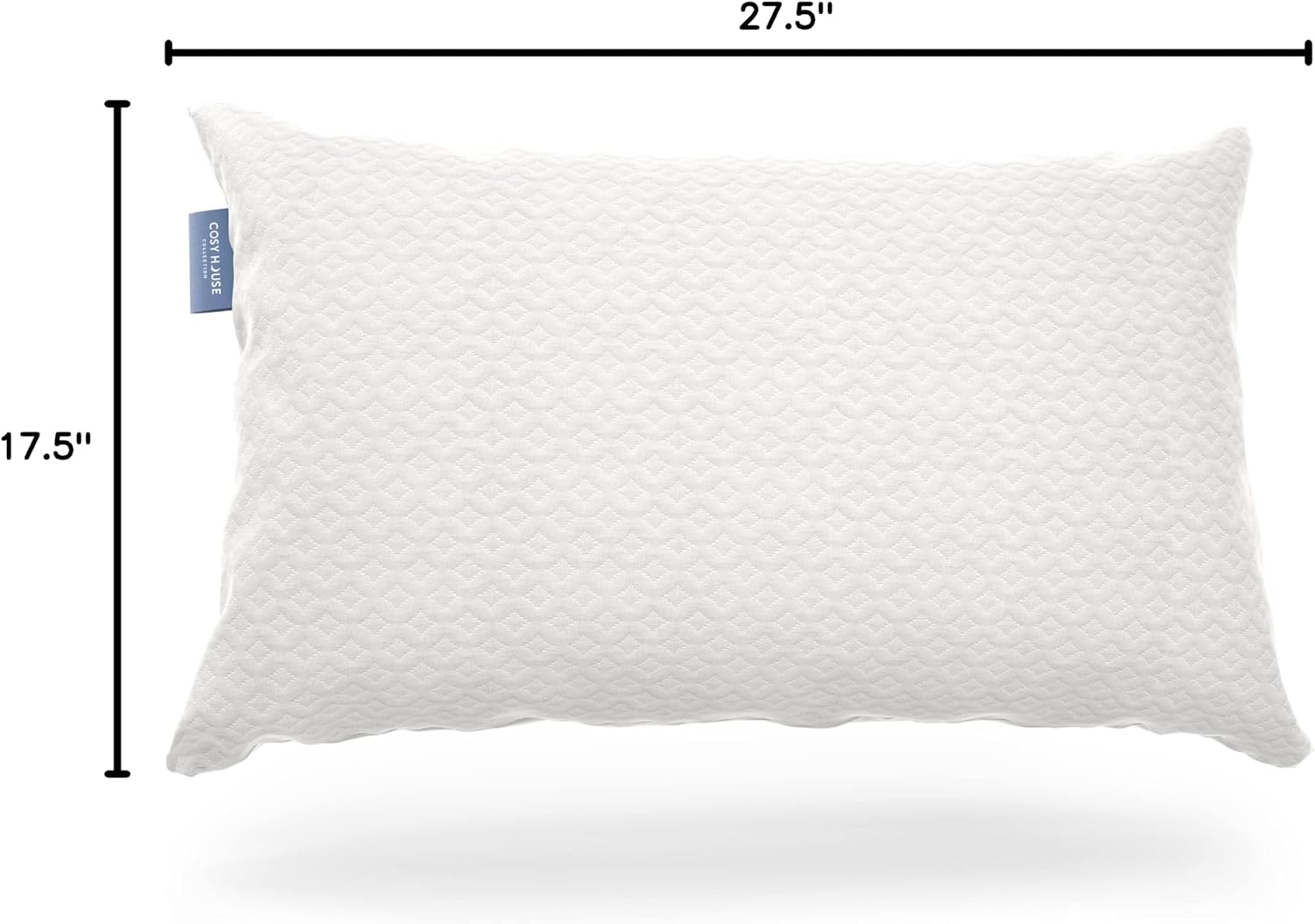 Cosy House Collection Luxury Rayon Derived from Bamboo Memory Foam Pillow | Adjustable & Removable Fill - Cool & Breathable Cover with Zipper for Side, Back, & Stomach Sleepers (Queen) - Image 9