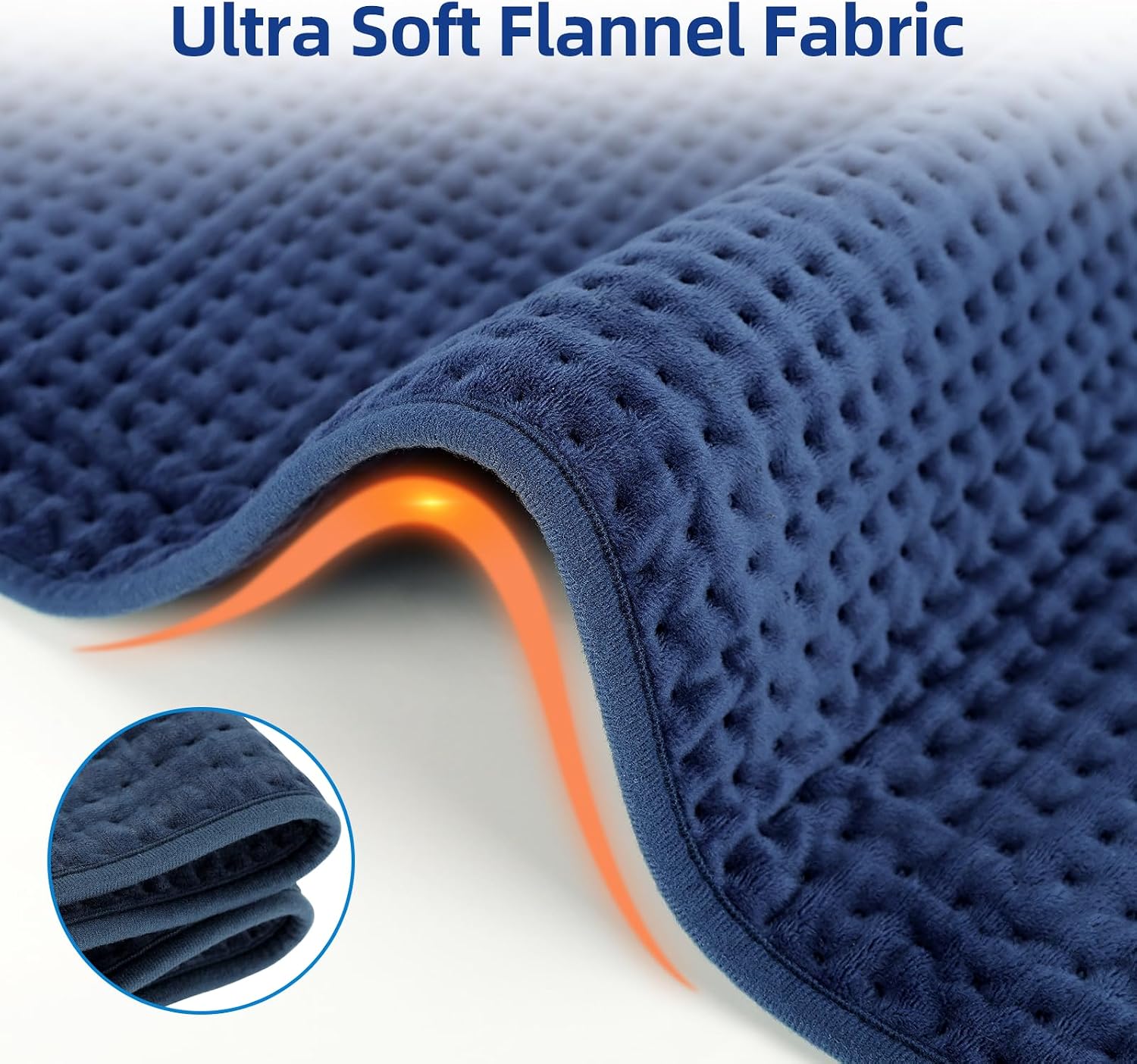 Comfytemp Extra Large Heating Pad for Back Period, 33''x 17'' FSA Eligible | HSA Approved King Size Electric Heating Pad, Gifts for Women Men Mom Dad, XL Heated Wraps for Shoulder Neck Knee, Washable - Image 6
