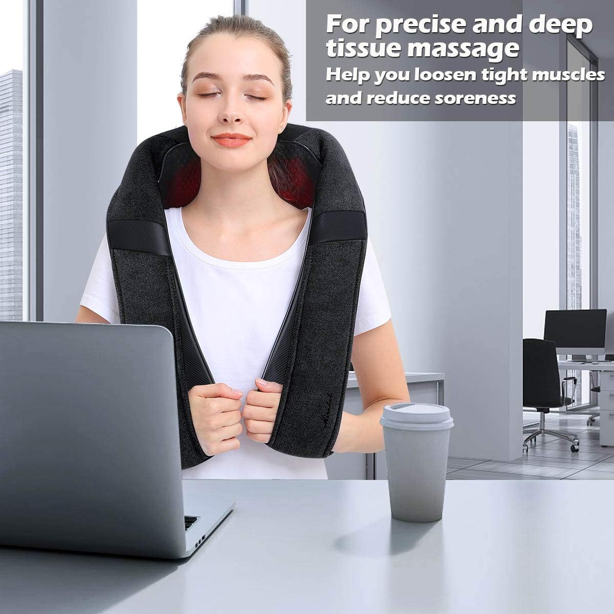 Shiatsu Neck Back & Shoulder Massager with Heat for Pain Relief Deep Tissue | Christmas Ideal Gifts for Women Men Mom Dad, Wife Husband, Him Her, Fathers Day, Mothers Day, Birthday Gift (NOT Cordless) - Image 9