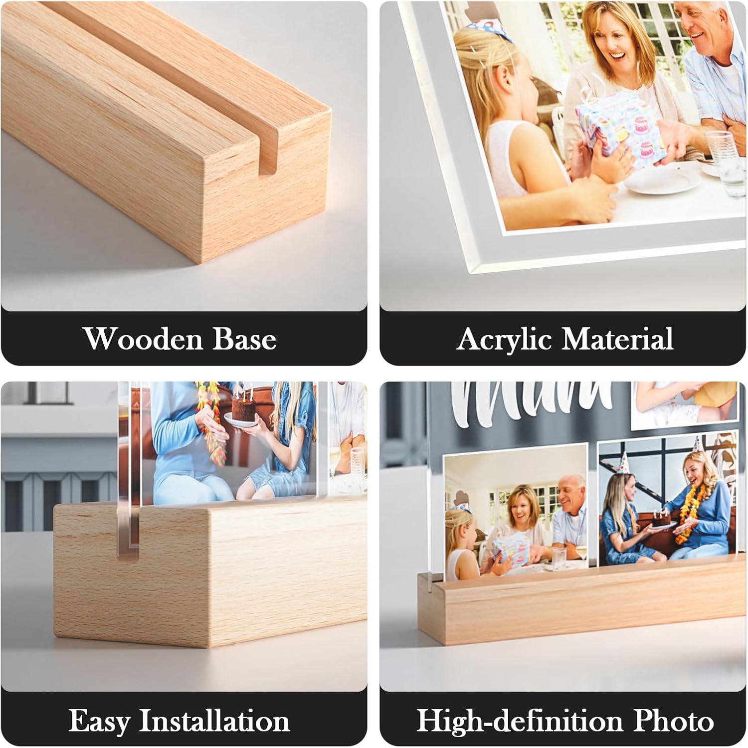 Custom Picture Frames, Personalized Anniversary Couple Gifts for Women Men | Personalized Picture Frame, Personalized Photo Frame, Customized Birthday Gifts for Girlfriend Boyfriend Her Him Wife Husband - Image 8