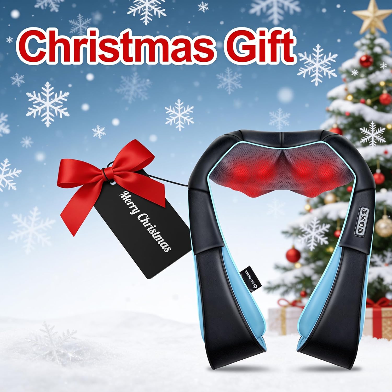 Mo Cuishle Women Men Gifts, Shiatsu Back Shoulder & Neck Massager with Heat | Electric Deep Tissue 4D Kneading Massage, Best Gifts for Mom Dad Wife Husband her Him, Christmas, Birthday (NOT Cordless) - Image 9