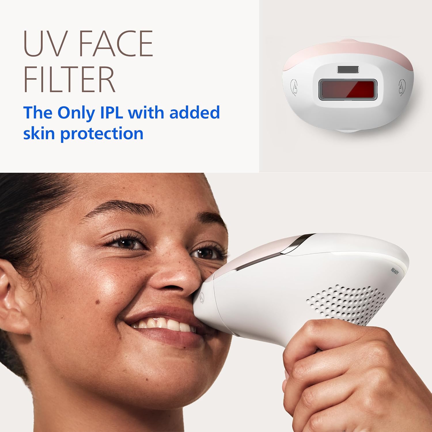 Philips Lumea IPL — Salon-like Laser Hair Removal, Permanent Hair Reduction Device At Home for Body & Facial Hair Removal for Women with Unique UV Filter for Face — 5 Settings, Skin Sensors, BRI932/03 - Image 4