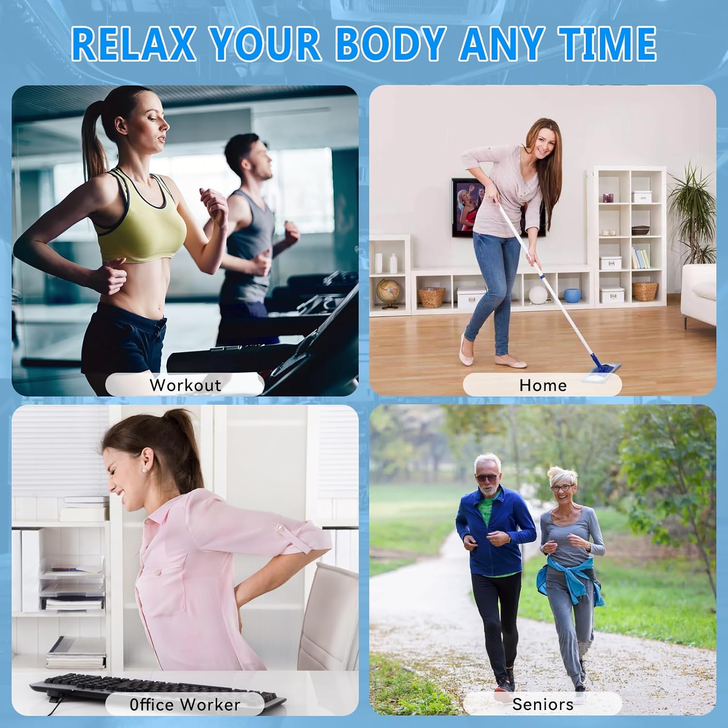 APHERMA Massage Gun, Muscle Massage Gun for Athletes Handheld Electric Deep Tissue Back Massager, Percussion Massage Device for Pain Relief with 30 Speed Levels 9 Heads - Image 7