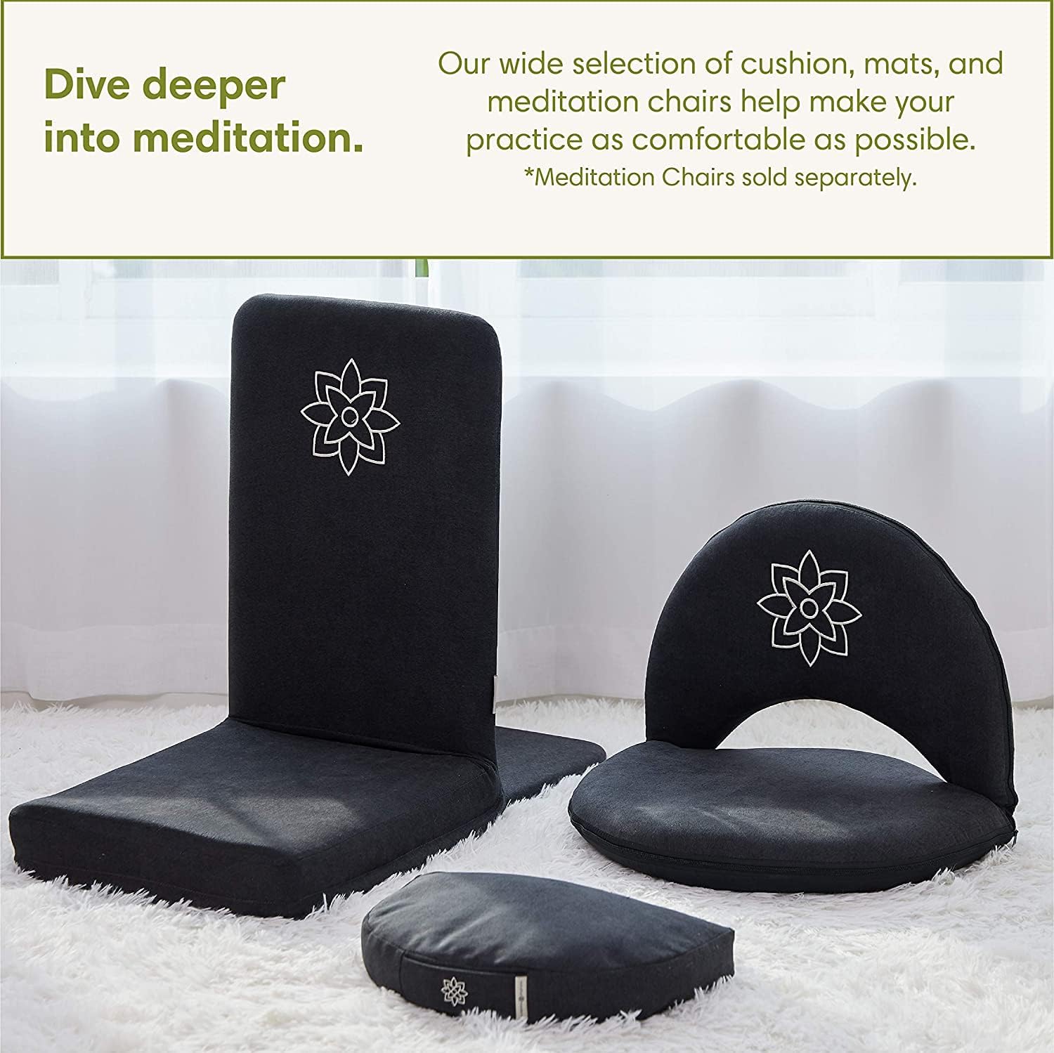 Mindful Modern Travel Meditation Cushion | Outdoor Floor Cushions for Adults | Stylish Outdoor Decor | Portable Mindfulness Pillow | Accessories for Women | Washable Cover - Image 6