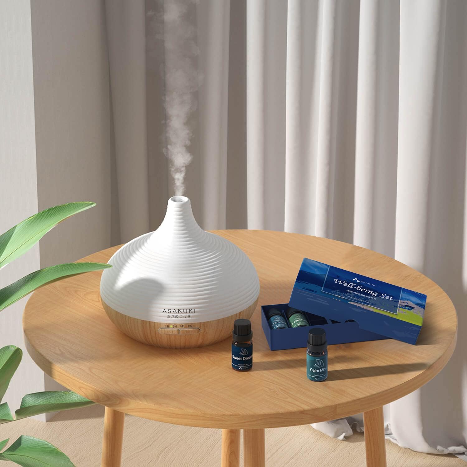 ASAKUKI Essential Oils, Well-Being Diffuser Oils Gift Set, 6x10ml | Includes Calm Mind, Sweet Dreams, Happy, Relax, Air Freshening, Immunity, Essential Oil Set For Diffusers for Home - Image 8