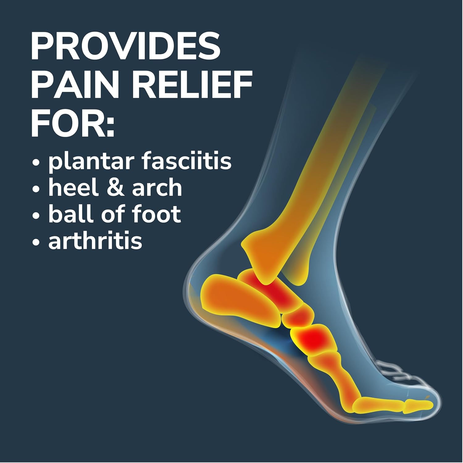 Dr. Scholl's Plantar Fasciitis Pain Patches with Hydrogel Flexible Technology, 8 Ct // Clinically Tested 12-Hour Daily Pain Relief - Contours to Your Foot - with Lidocaine & Menthol, 8 Treatments - Image 6