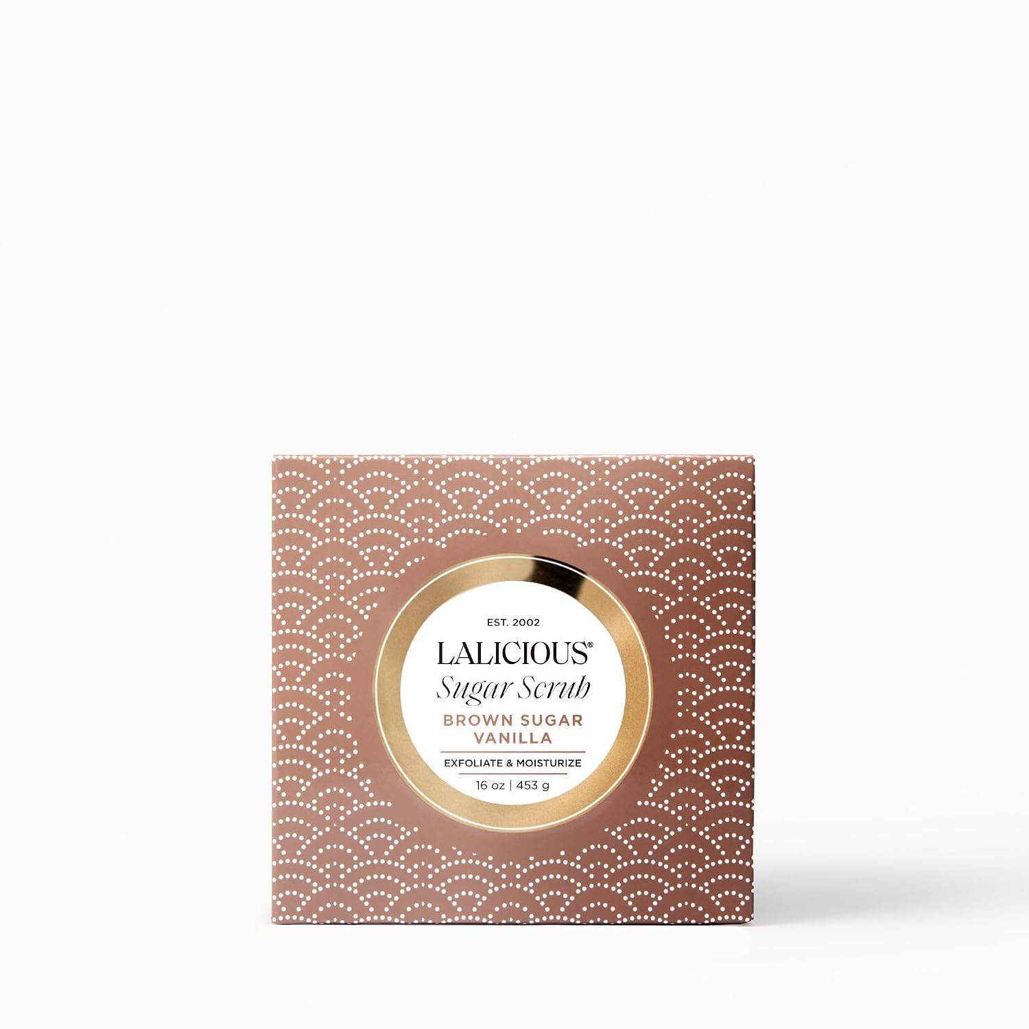 LALICIOUS Brown Sugar Vanilla Exfoliating & Moisturizing Body Scrub | Coconut Oil | Pre-Shave Scrub for Ingrown Hairs & Razor Bumps | Gently Buffs & Smooths Sensitive Skin | No Parabens Large 16oz - Image 2