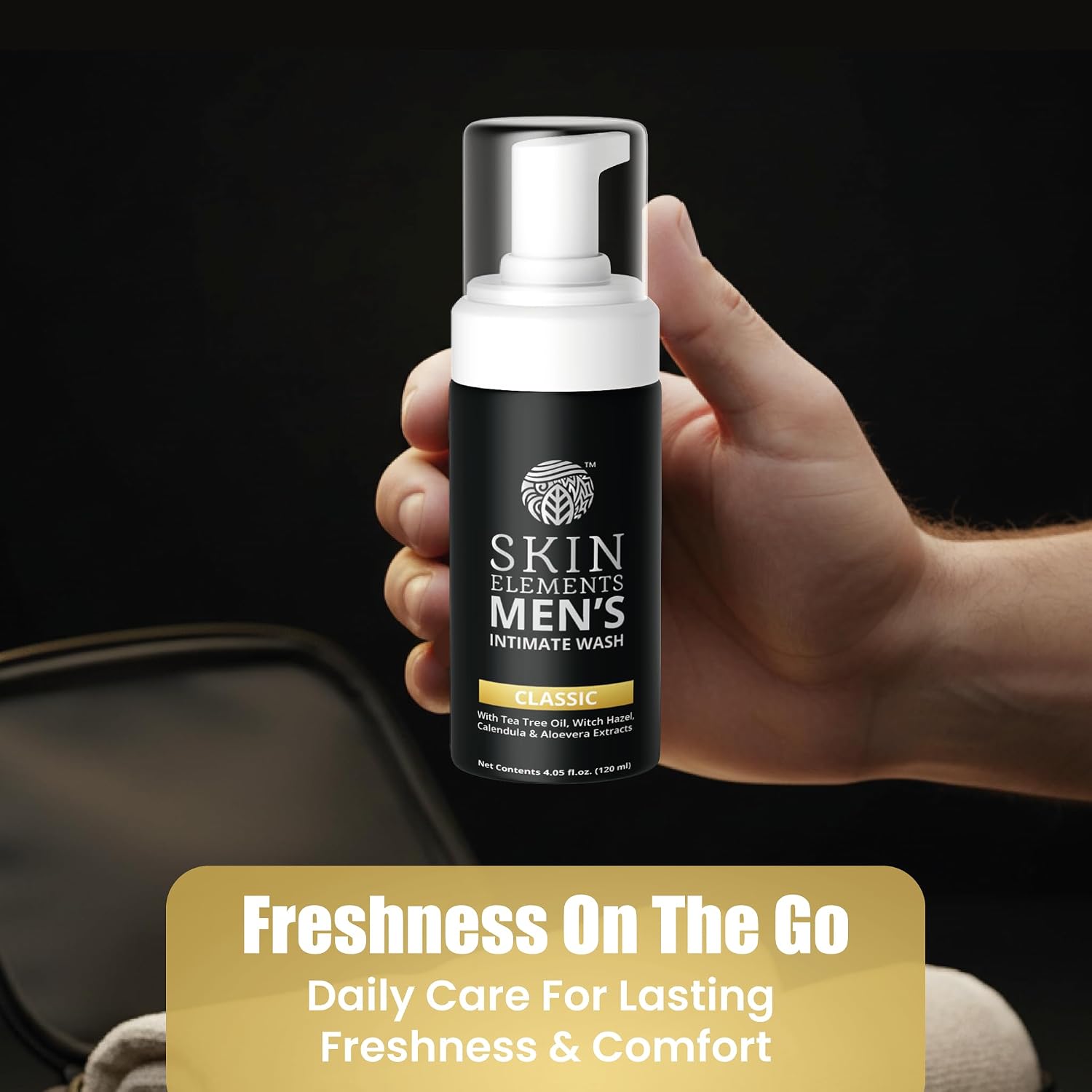 Skin Elements Men’s Intimate Wash | Tea Tree Oil & Aloe Vera | 4.05 Fl Oz - Image 3