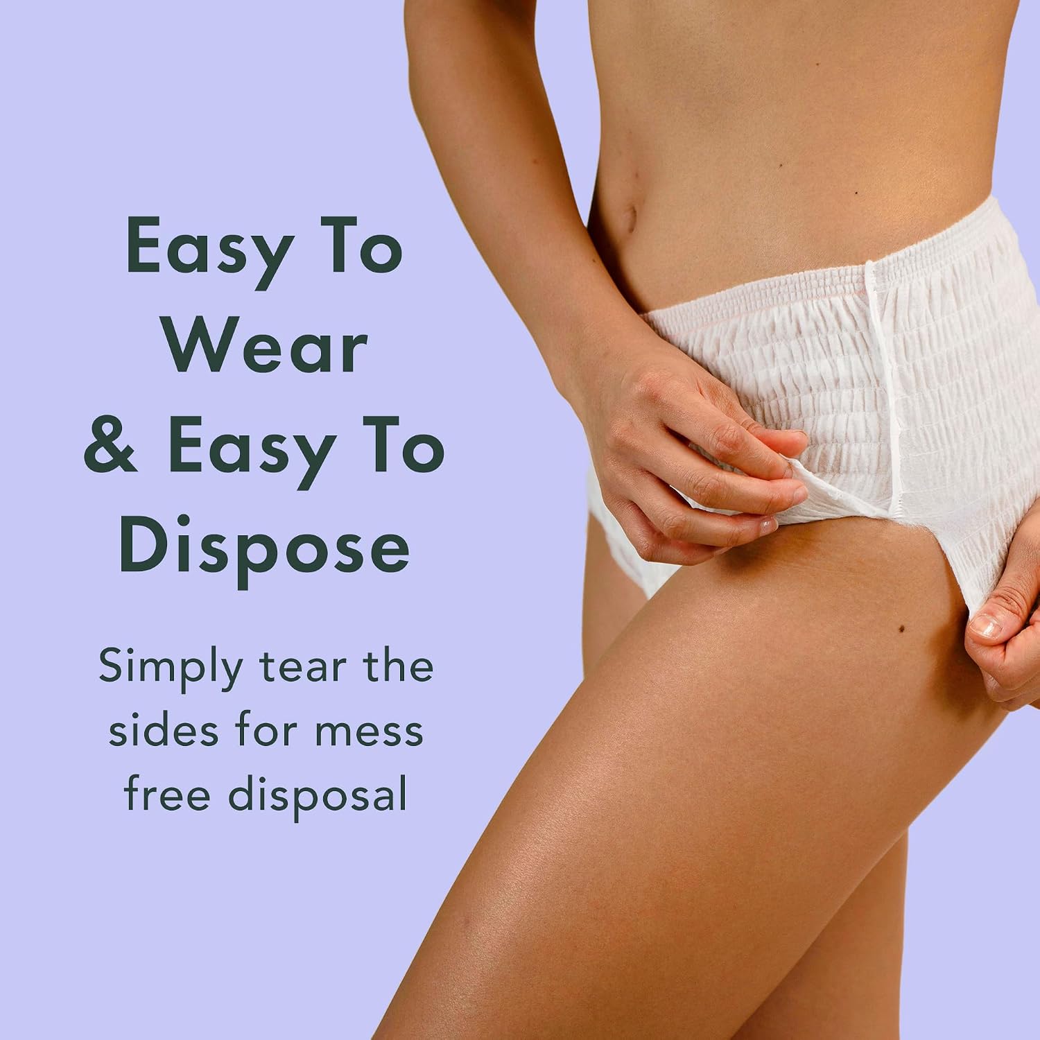 Rael Disposable Period Underwear, Organic Cotton Cover (Size S-M, 20 Ct) | Leak Locker, Unscented, Extended Coverage for Women, Period Essentials, Postpartum Essentials, Feminine Care - Image 6