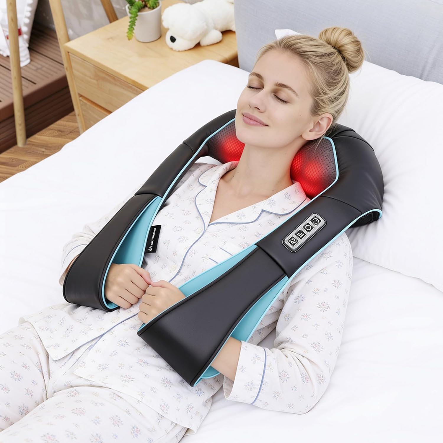 Mo Cuishle Women Men Gifts, Shiatsu Back Shoulder & Neck Massager with Heat | Electric Deep Tissue 4D Kneading Massage, Best Gifts for Mom Dad Wife Husband her Him, Christmas, Birthday (NOT Cordless) - Image 4
