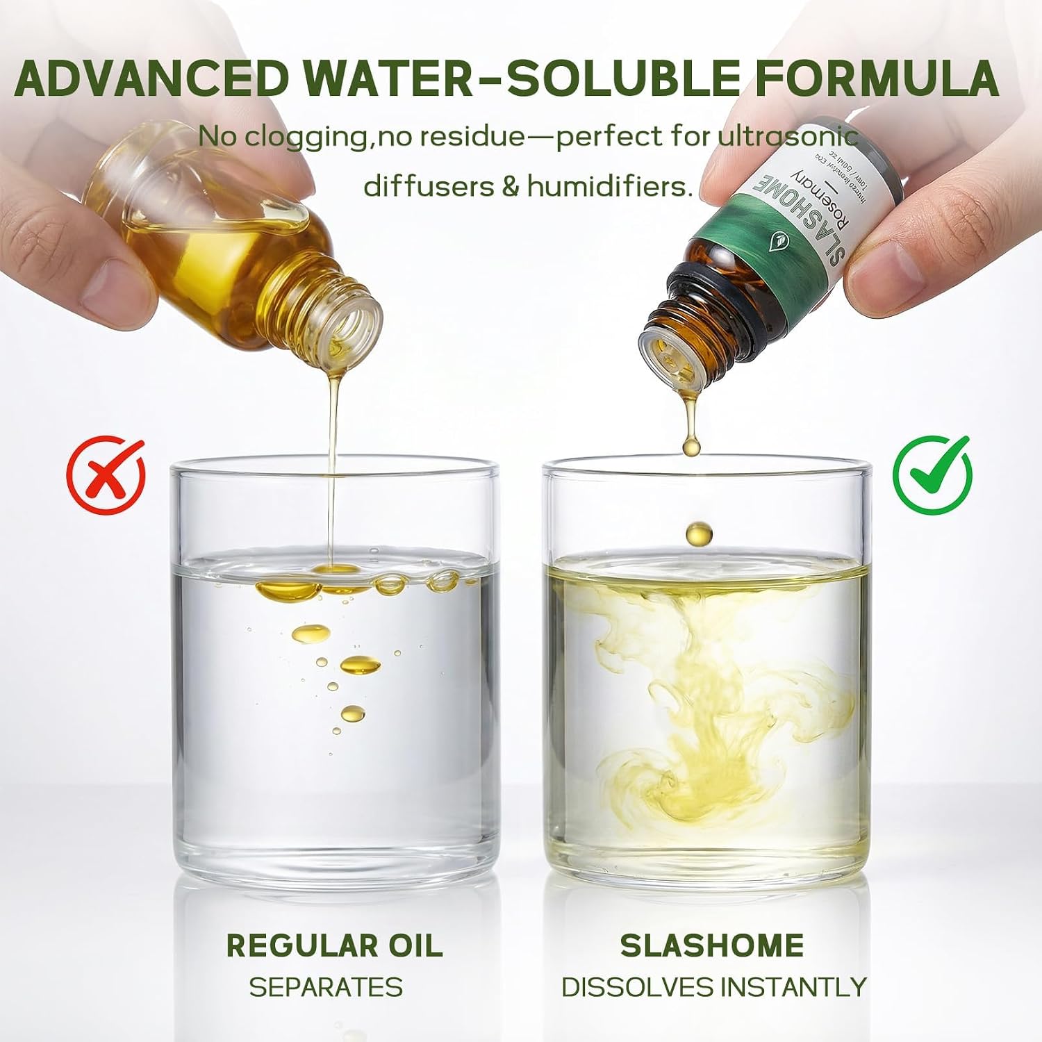 Slashome 12 Pack Water Soluble Essential Oils Set for Diffusers for Home | Scented Oil with Wooden Gift Box for Women - Lavender, Peppermint, Sweet Orange, Tea Tree & More - Image 3