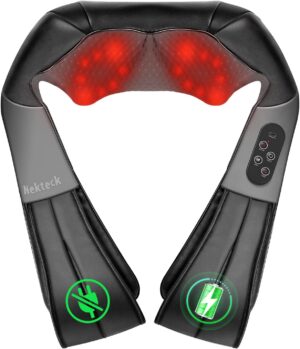 Nekteck Shiatsu Neck Massager with ...