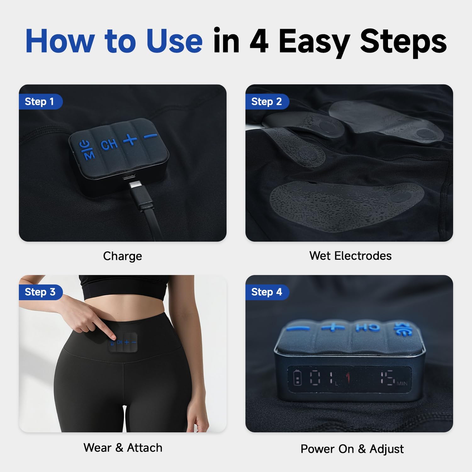 MEGELIN Toning Shorts, Hip+ Pelvic Restore Black for Women at Home - Image 8