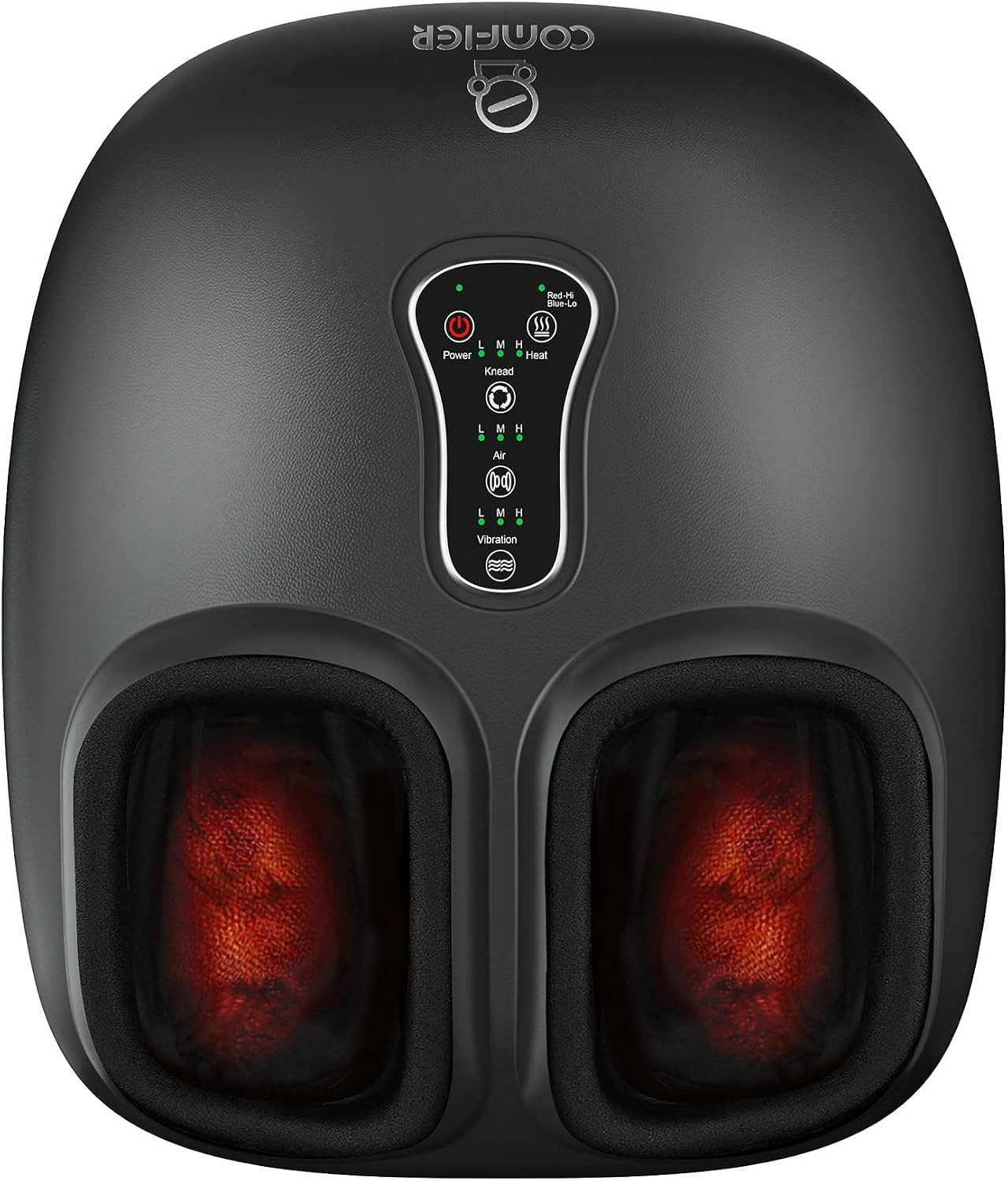 COMFIER 2026 Shiatsu Foot Massager with Fast Heat, Kneading Rolling Compression, Extra Vibration, FSA Eligible HSA Store, Plantar Fasciitis,Neuropathy Pain, Bigger Size 13IN, Gift for Men,Women