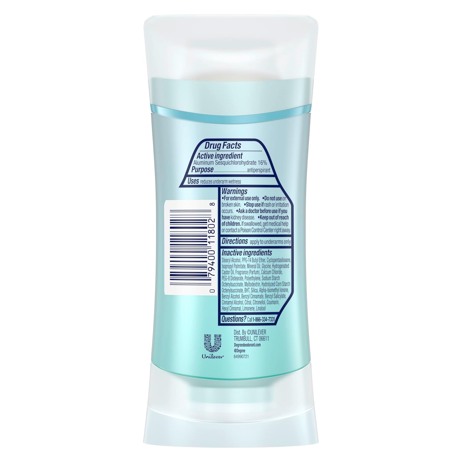 Degree Advanced Protection Antiperspirant Deodorant Shower Clean 72H 2.6 oz | 72-Hour Sweat and Odor Protection For Women With Body Heat Activated® Technology - Image 2