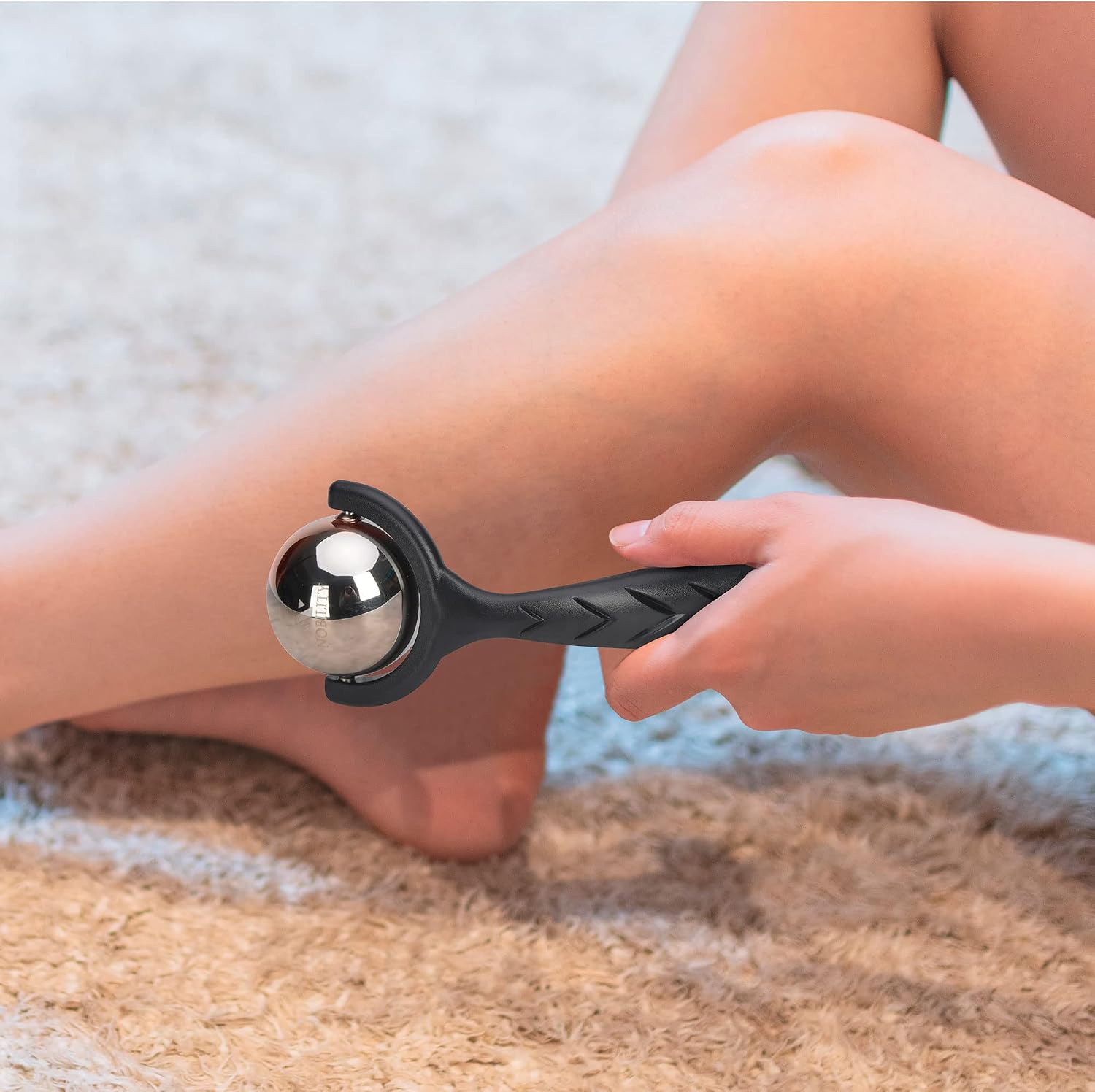 Nobility Massage Ball Roller– Ice Cold and Hot for Deep Tissue and Sore Muscle Relief of Stiffness and Stress, Body, Neck, Back, Foot, Plantar (Black) - Image 5