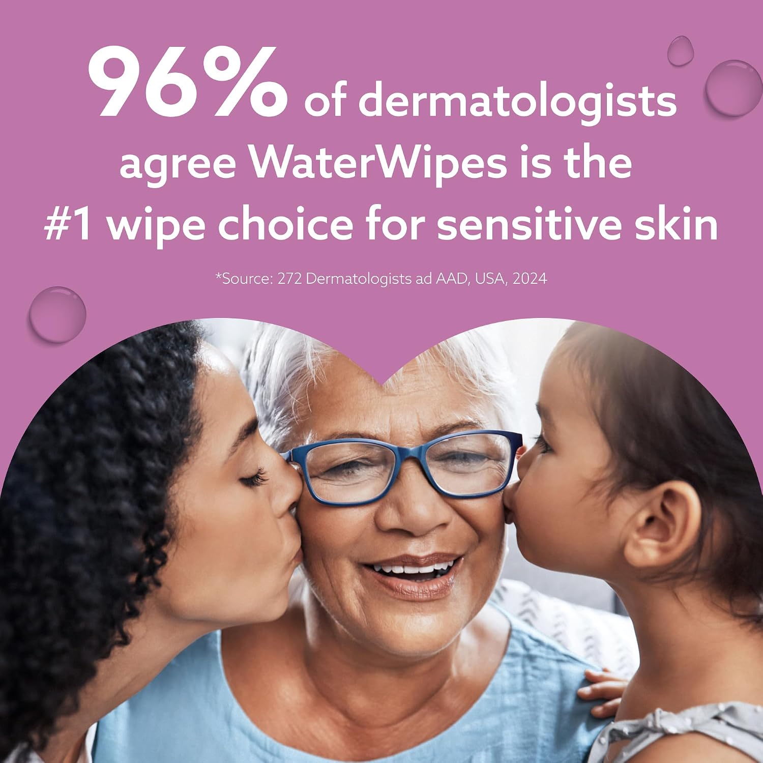 WaterWipes Sensitive Whole Body Cleansing Wipes, 99.9% Purified Water, XL Textured Wipes, Incontinence Care, Fragrance Free, 90 Count - Image 7