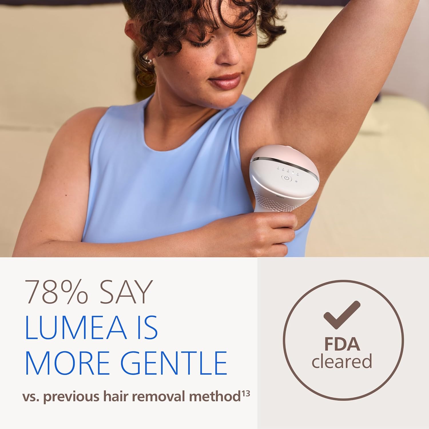 Philips Lumea IPL — Salon-like Laser Hair Removal, Permanent Hair Reduction Device At Home for Body & Facial Hair Removal for Women with Unique UV Filter for Face — 5 Settings, Skin Sensors, BRI932/03 - Image 5