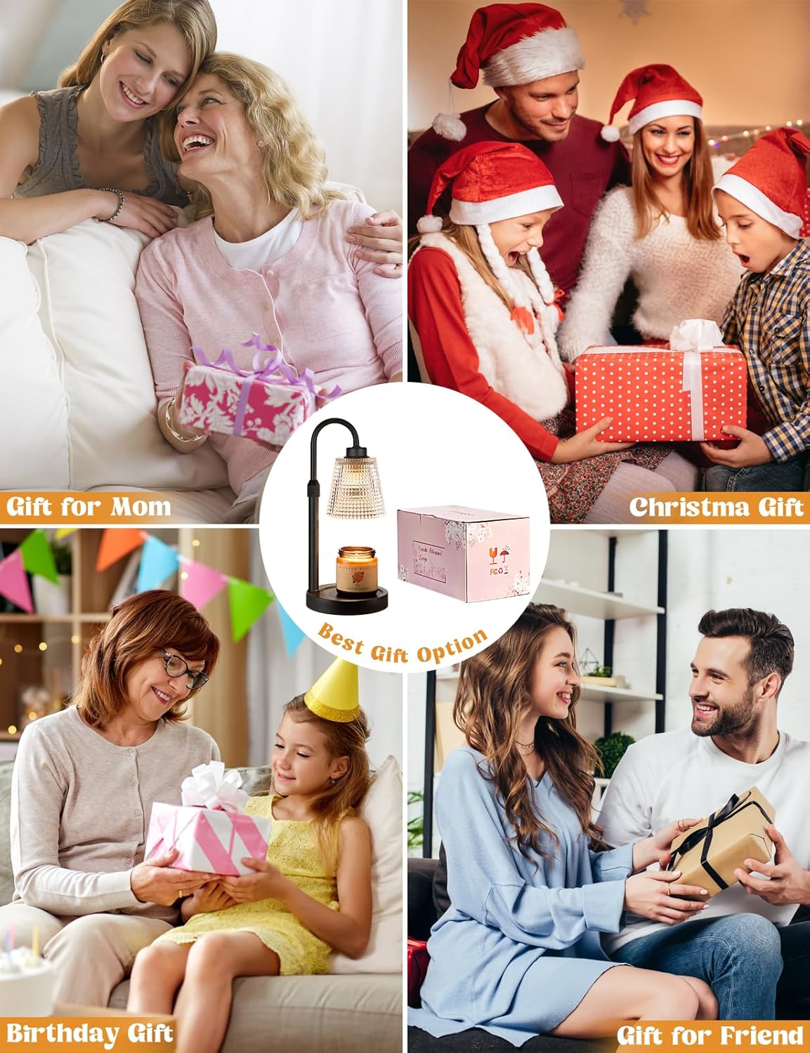 Innqoo Candle Warmer Lamp with Timer, Dimmable Candle Warmer for Jar Candles, Height Adjustable Wax Melts Warmer, Birthday Gifts for Women Mom, House Warming Gifts New Home Decor | Dimmable Candle Warmer for Jar Candles, Height Adjustable Wax Melts Warmer, Room Decor House Warming Gifts New - Image 7