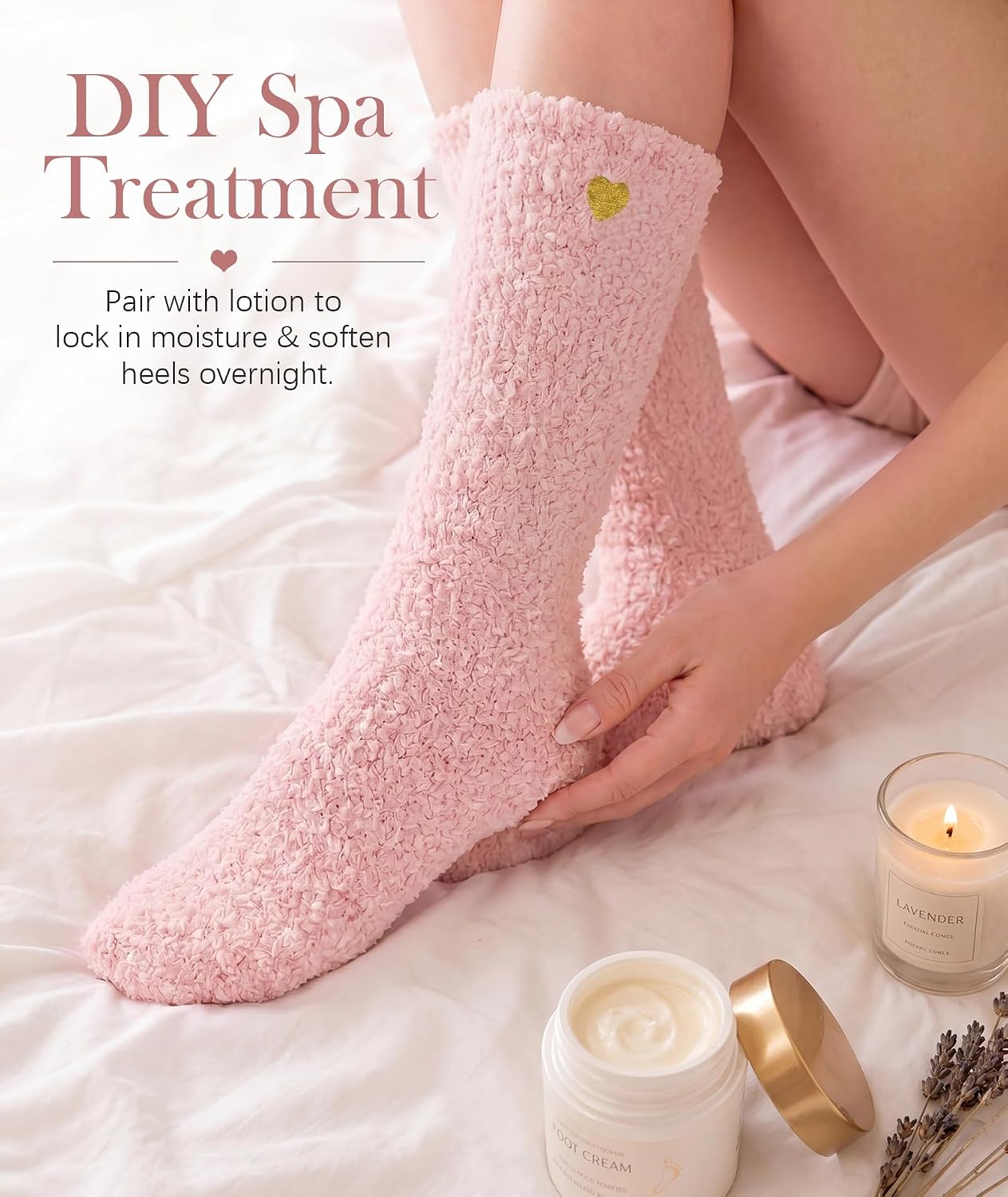 Fuzzy Socks for Women in Gift Box,Gifts for Women with Thinking of You Wrap | Ready to gift no extra wrapping; Gifts for women/ mom/ friend/ bridesmaid/ teacher/ self care/ get well/ sympathy/ postpartum - Image 3