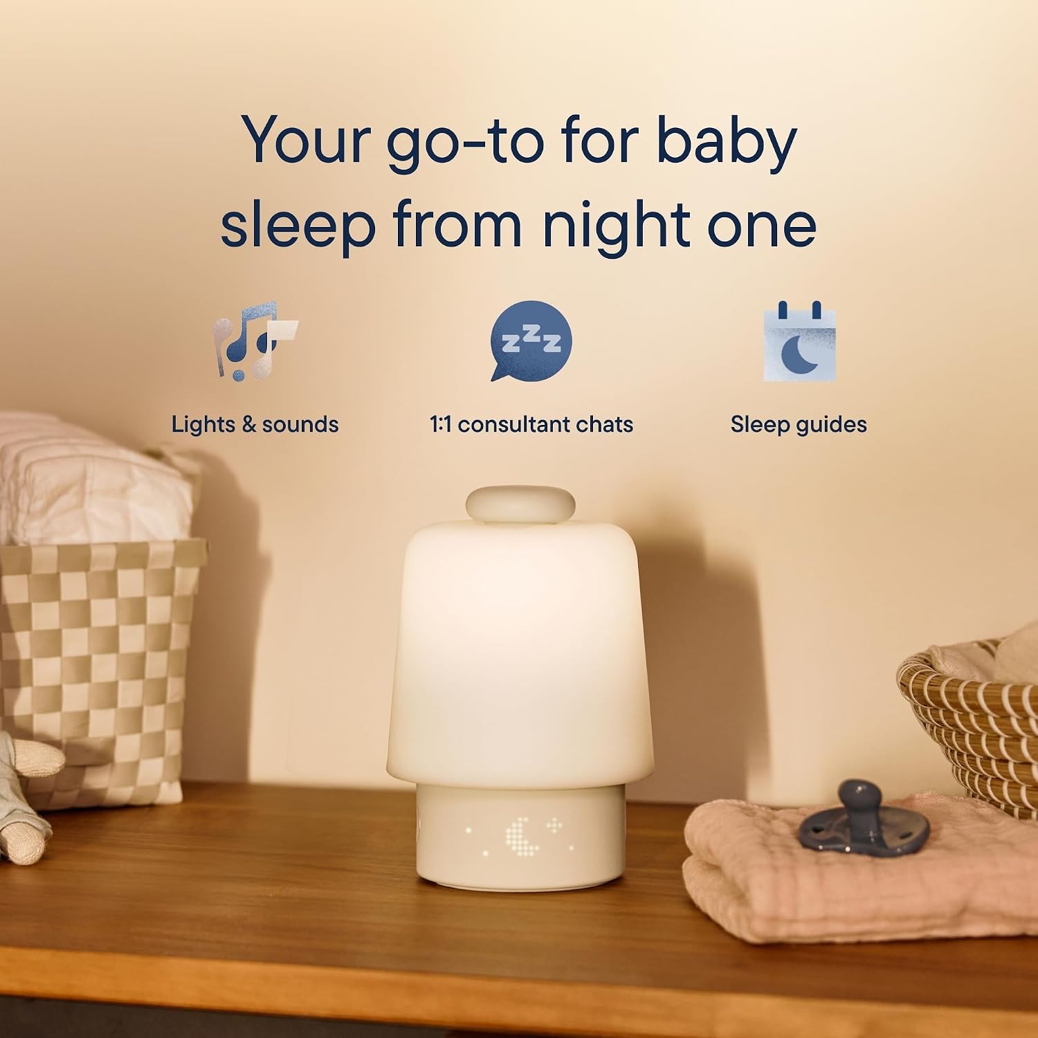 Hatch Baby Sound Machine & Night Light Routine Builder (Putty) | White noise machine, night light, toddler & kid time-to-rise alarm clock, registry essential with 3 months of sleep support - Image 2