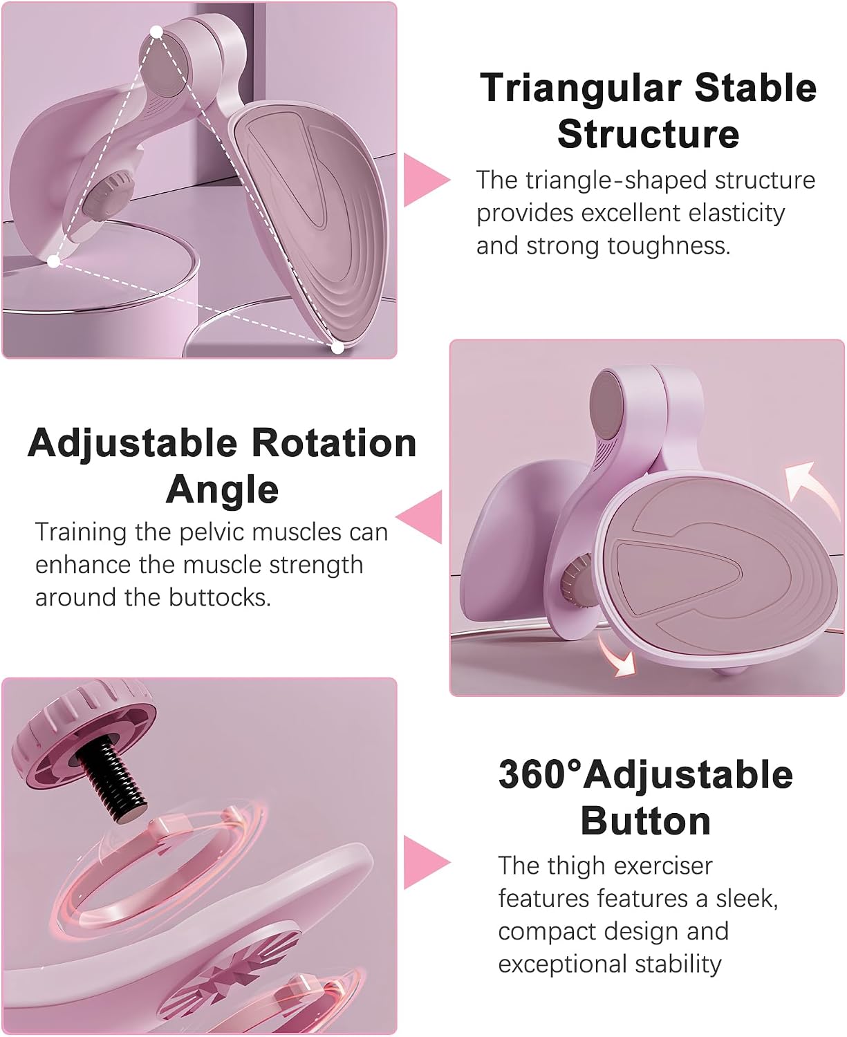 Pelvic Floor Exercise Devices Inner Thigh Hip Trainer Kegel Exerciser | 35LB Pelvic Floor Muscle Trainer for Women and Men, Hip Strengthener & Abductor, Home Leg Workout for Postpartum Recovery - Image 2