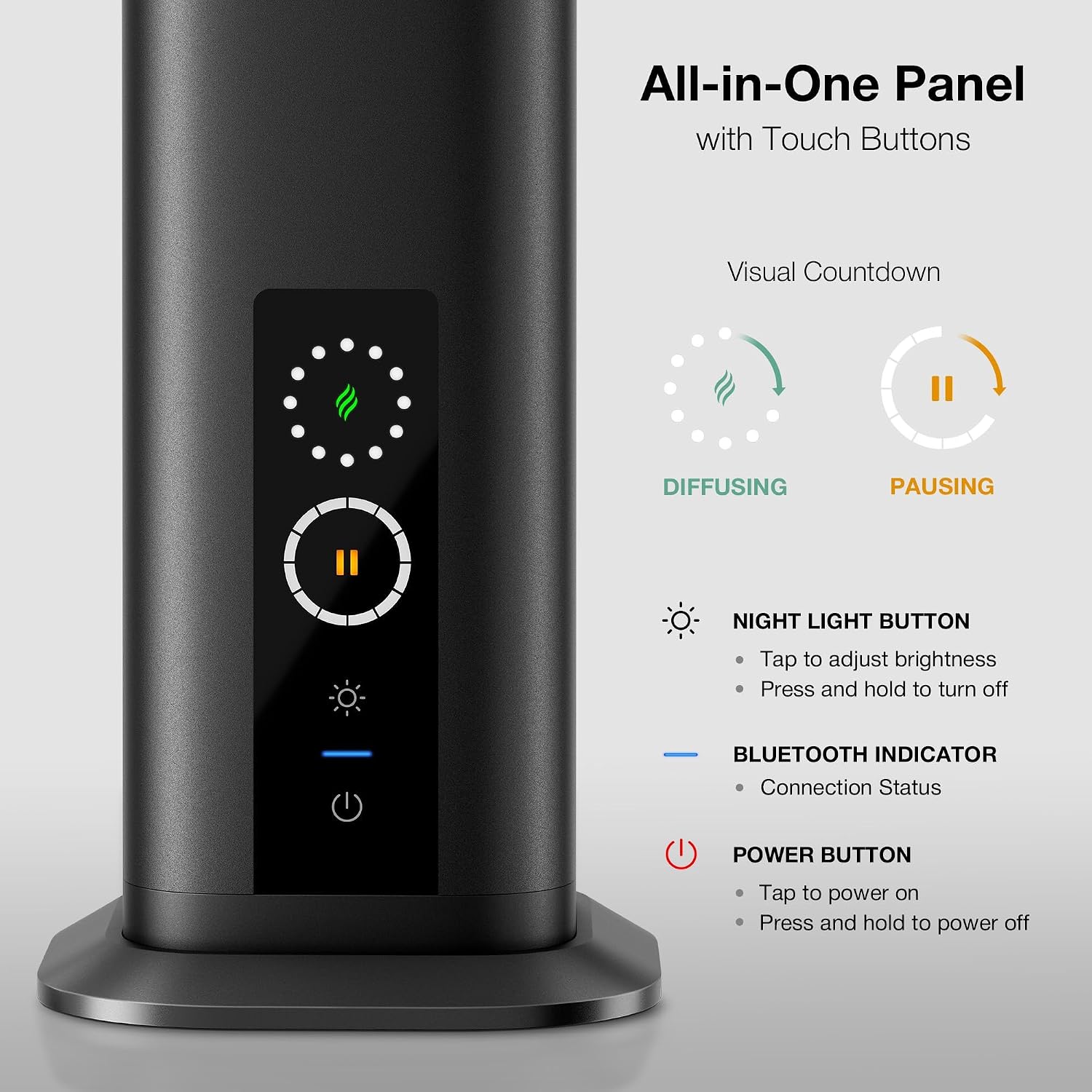 Airversa RDX Smart Waterless Diffuser Starter Kit for Room, Black | 2x100mL Hotel Scent Fragrance Oil, Up to 1500 sq ft, App Control, 300mL, DC-12V/1A Adapter, Scent Air Machine, RDXkit-2X100 - Image 4