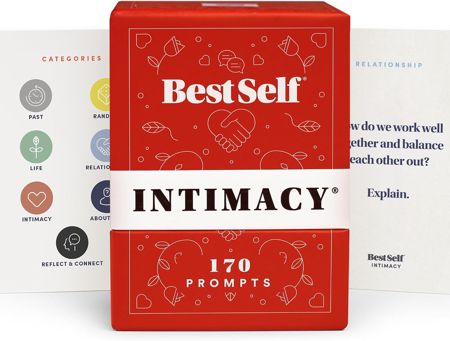 BestSelf Intimacy Deck – 170 Conversation Cards for Couples | Psychology-backed relationsship prompts for date night & deeper connection — loved by 200K+ couples worldwide.