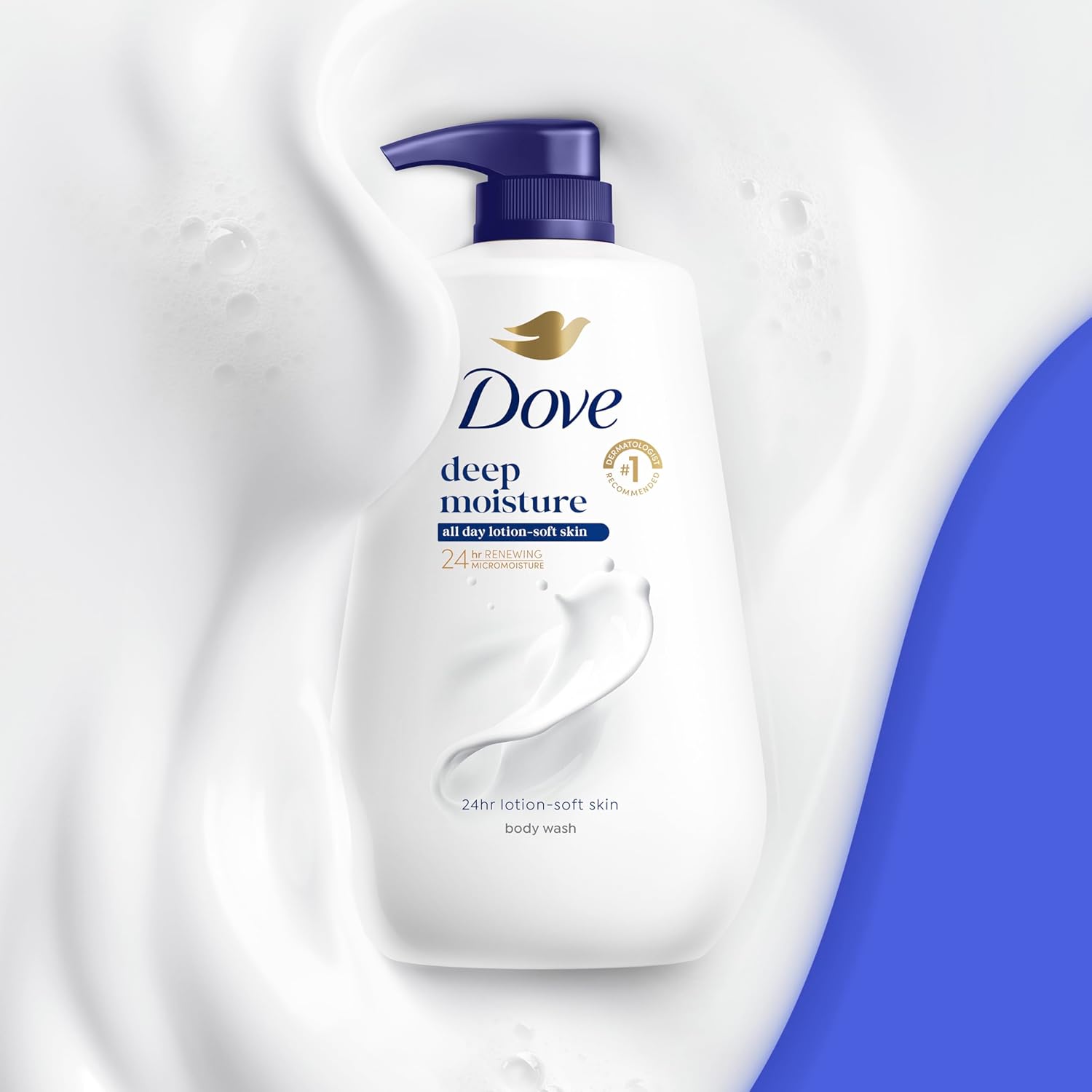 Dove Body Wash Body Wash Deep Moisture 30.6 oz Pump, Sulfate Free | Dove Deep Moisture Body Wash hydrates dry skin for 24 hours with a sulfate-free formula and MicroMoisture technology. - Image 5