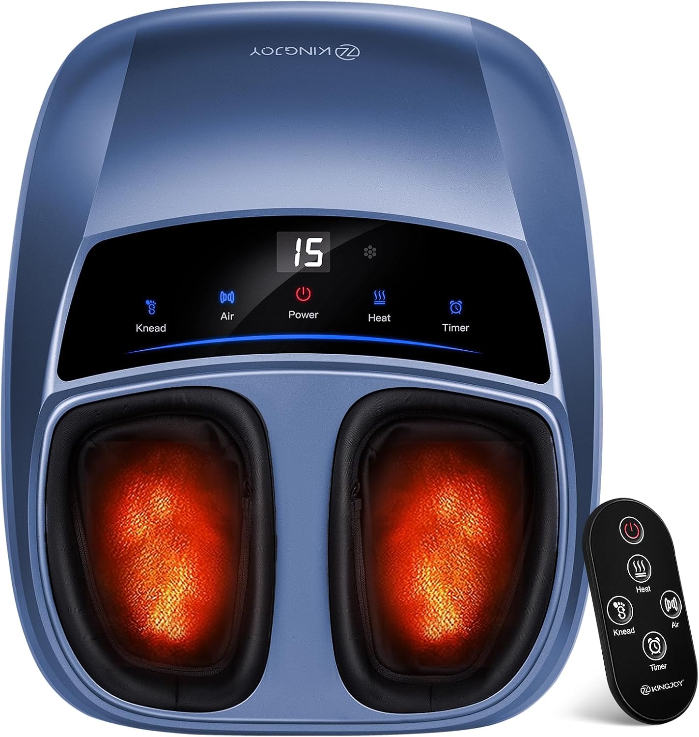 Foot Massager with Heat for Neuropathy and Plantar Fasciitis Relief | Deep Kneading FSA Eligible HSA Shiatsu feet massager, Multi-Level Modes, Remote Control, Self Care Gift for Mom Dad,Size 14