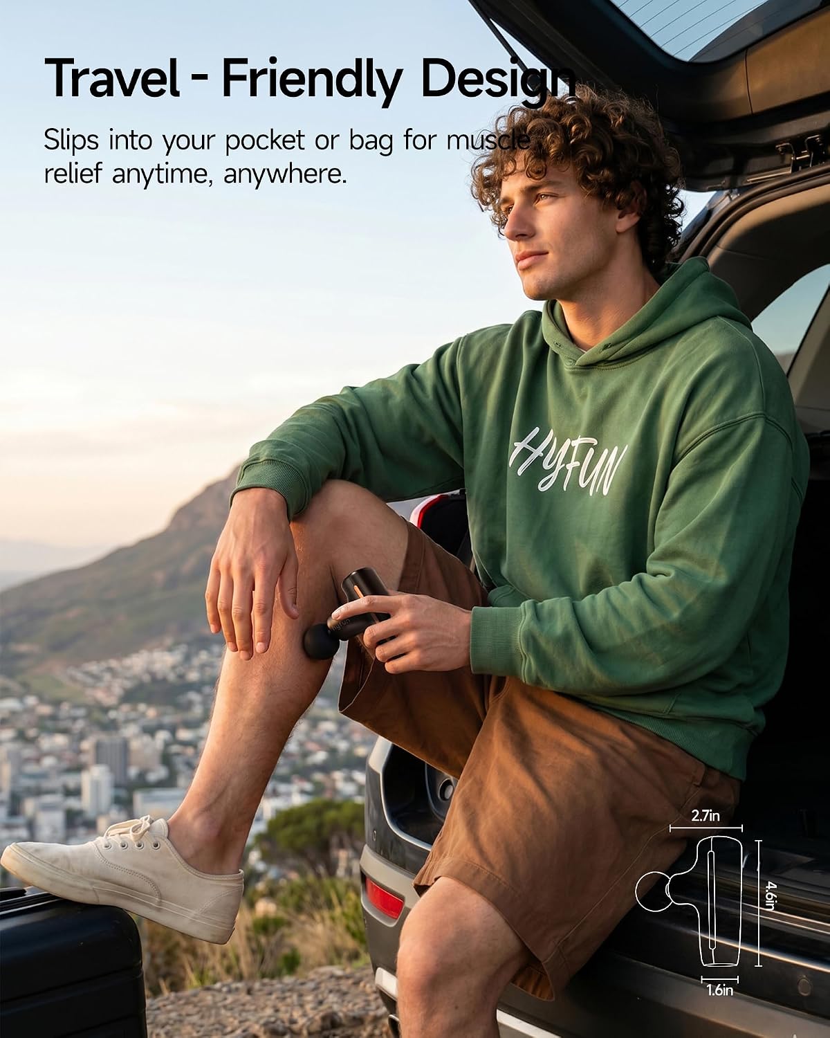 Super Mini Massage Gun, Travel Handheld Massager for Muscle Recovery | Ultra-Compact Design, Deep Tissue Percussion Massager, Men & Women Soreness Relief, Home, Gym, Office, FSA Eligible HSA - Image 6