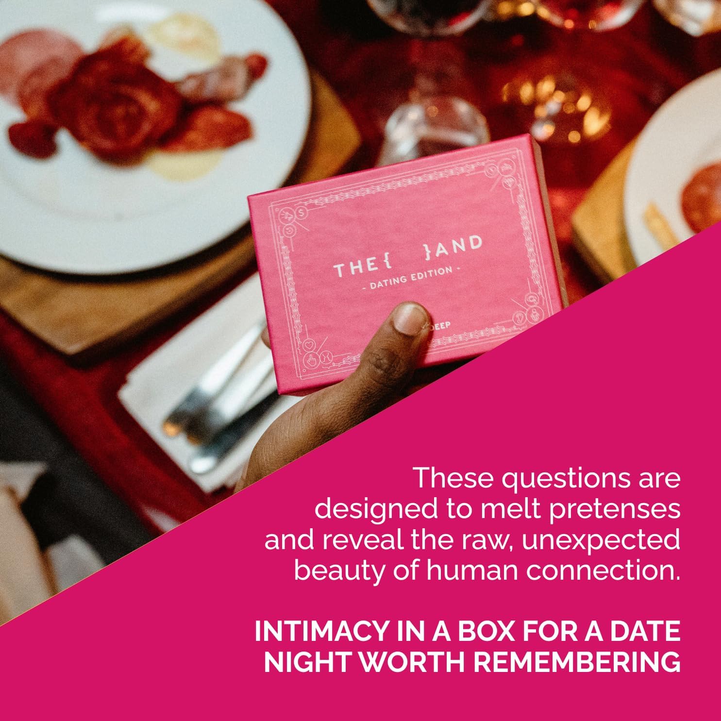 {THE AND} Dating Edition - 199 Thoughtful Conversation Cards for Dating Couples - Questions to Get to Know Your New Person & Create Connections - Fun Date Night Card Game for Adults by The Skin Deep - Image 3