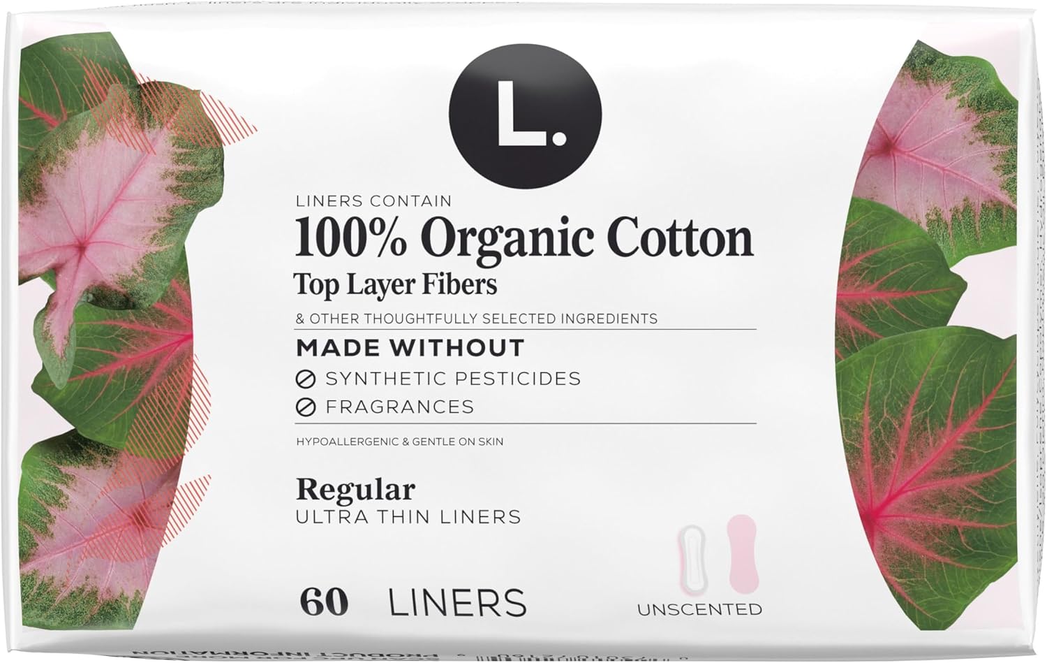 Liners for Women, Organic Cotton Top Layer, Regular Coverage, Pantiliners Made Without Synthetic Pesticides and Fragrances, Hypoallergenic and Gentle on Skin, 60 Count - Image 13