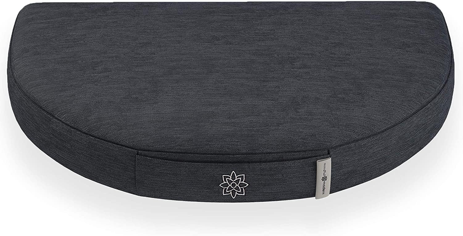 Mindful Modern Travel Meditation Cushion | Outdoor Floor Cushions for Adults | Stylish Outdoor Decor | Portable Mindfulness Pillow | Accessories for Women | Washable Cover
