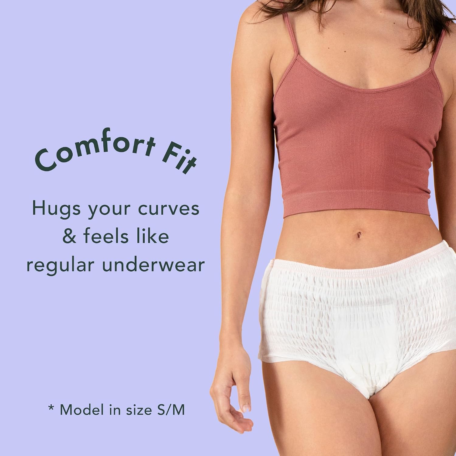 Rael Disposable Period Underwear, Organic Cotton Cover (Size S-M, 20 Ct) | Leak Locker, Unscented, Extended Coverage for Women, Period Essentials, Postpartum Essentials, Feminine Care - Image 5