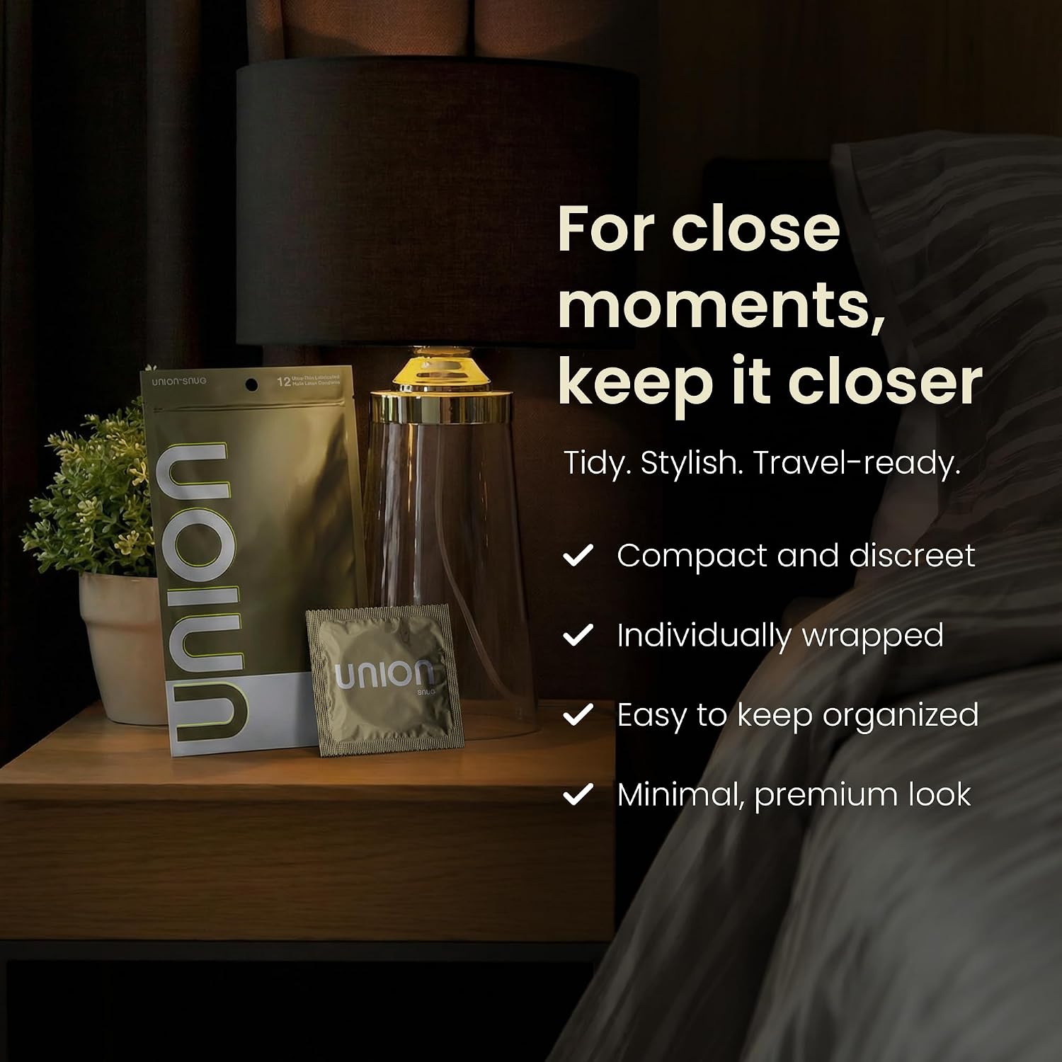 UNION SNUG Condoms - Ultra-Thin Natural Latex - Small Size 49mm, 12 Count | Fragrance-Free, Lightly Lubricated, Body-Friendly, Vegan Condoms, Extra Tight and Secure Fit for Comfort and Natural Feel - Image 7