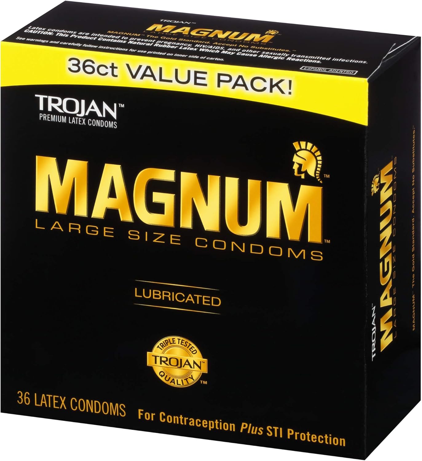 TROJAN Magnum Lubricated Large Condoms, Comfortable and Smooth Lubricated, America’s Number One Condom, 36 Count Pack | Comfortable and Smooth Lubricated Condoms, America's Number One Condom - Image 13