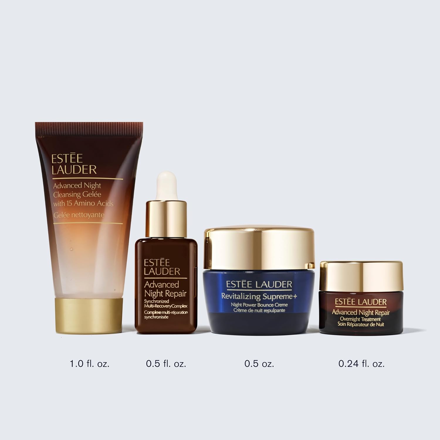 Estée Lauder Dream Skin In One Sleep 4-Piece Skincare Set | Repair + Moisturize + Strengthen | Includes Cleanser 1 Fl Oz, Face Serum 0.5 Fl Oz, Moisturizer 0.5 Ounce & Overnight Treatment 0.24 Fl Oz - Image 5