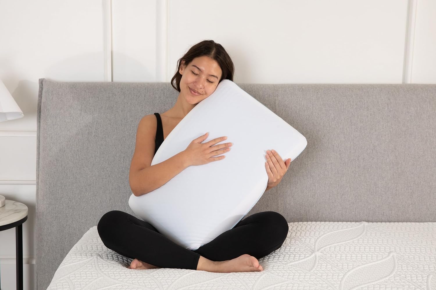 Cool Gel Cooling Pillow for Sleeping, Standard Size Cooling Memory Foam Pillow for Hot Sleepers, Reversible Ergonomic Design, Pressure Relief, Spine Alignment, Side, Back Contouring Support - Image 5