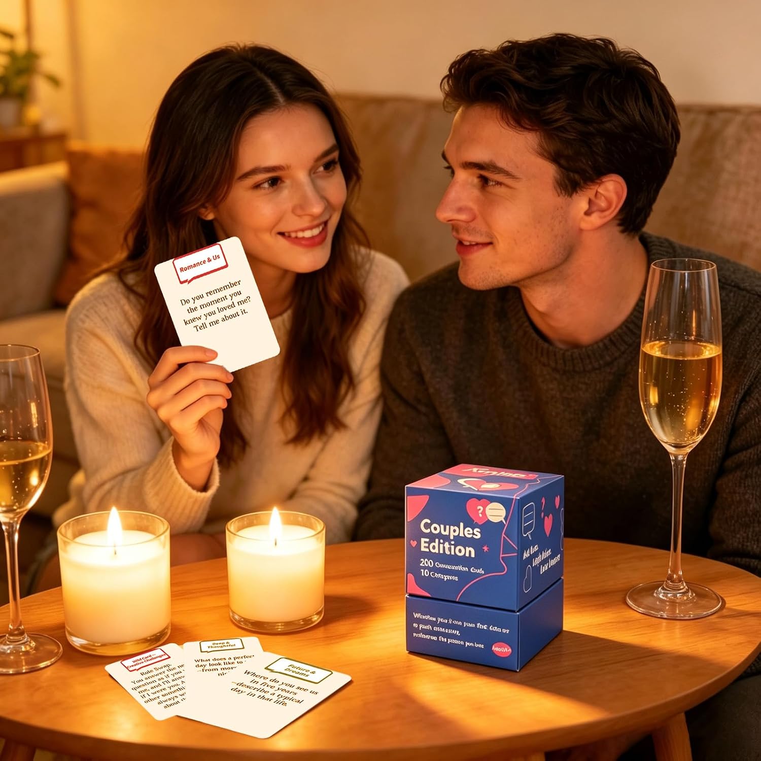 200 Couples Conversation Starter Cards, Prompts for Deeper Connection, Date Night Road Rrip Travels Long Distance Relationship Anniversaries Quality Time - Image 6