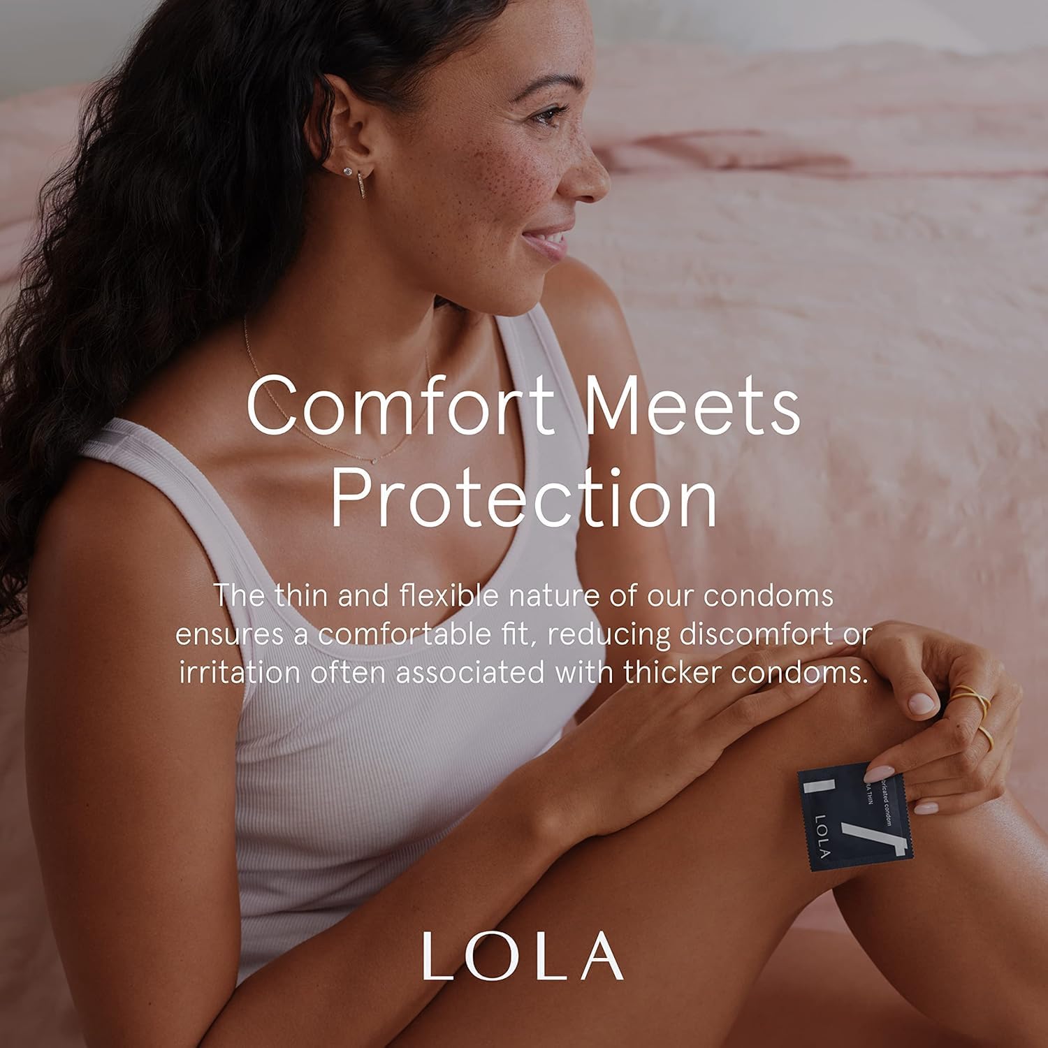 LOLA Large Ultra Thin Latex Condoms | Silicone Based Lube, For Sensitive Skin, Natural Rubber Latex, Vegan, 24 Count - Image 6