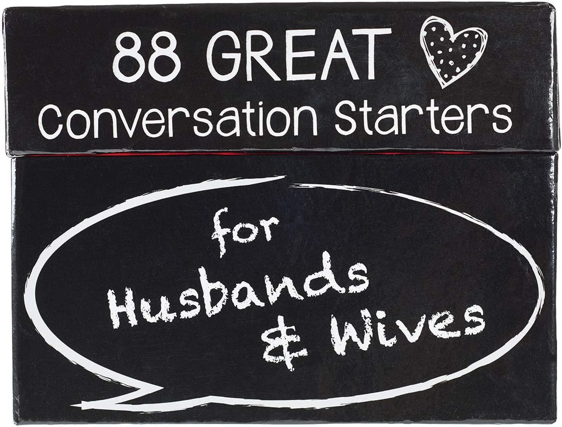 Christian Art Gifts 88 Great Conversation Starters for Husbands and Wives “ Romantic Card Game for Married Couples “ Christian Games, Communication & Marriage Help, Fun Anniversary or Wedding Gifts
