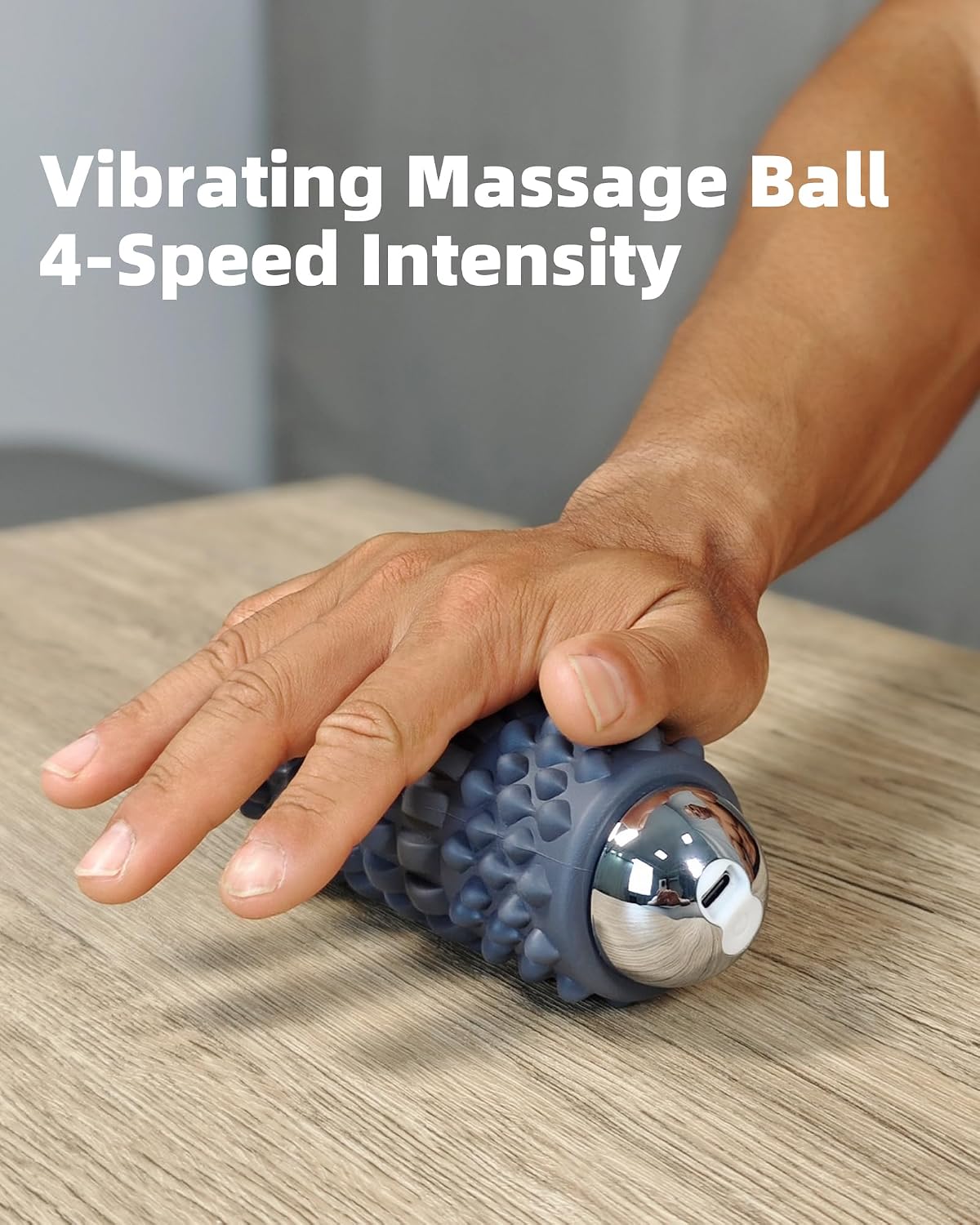 NHO Vibrating Massage Ball, Vibrating Foam Roller for Muscle Pain Relief, 4-Speed Myofascial Release Ball for Trigger Point Therapy, Deep Tissue Foot for Plantar Fasciitis, Neck, Shoulder - Image 4