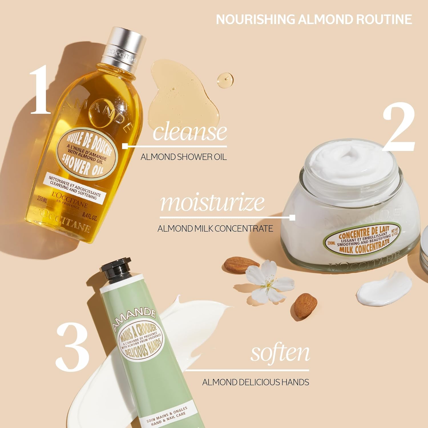 L'OCCITANE Almond Delicious Hand & Nail Cream: Soften hands & Cuticles with Irresistible Almond Scent, Moisturizing, Infused With Almond Oil - Image 8