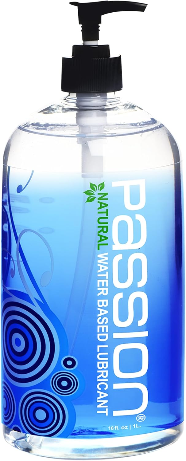 Passion Natural Water-Based Personal Lubricant, for Men & Women - 16 Fl Oz