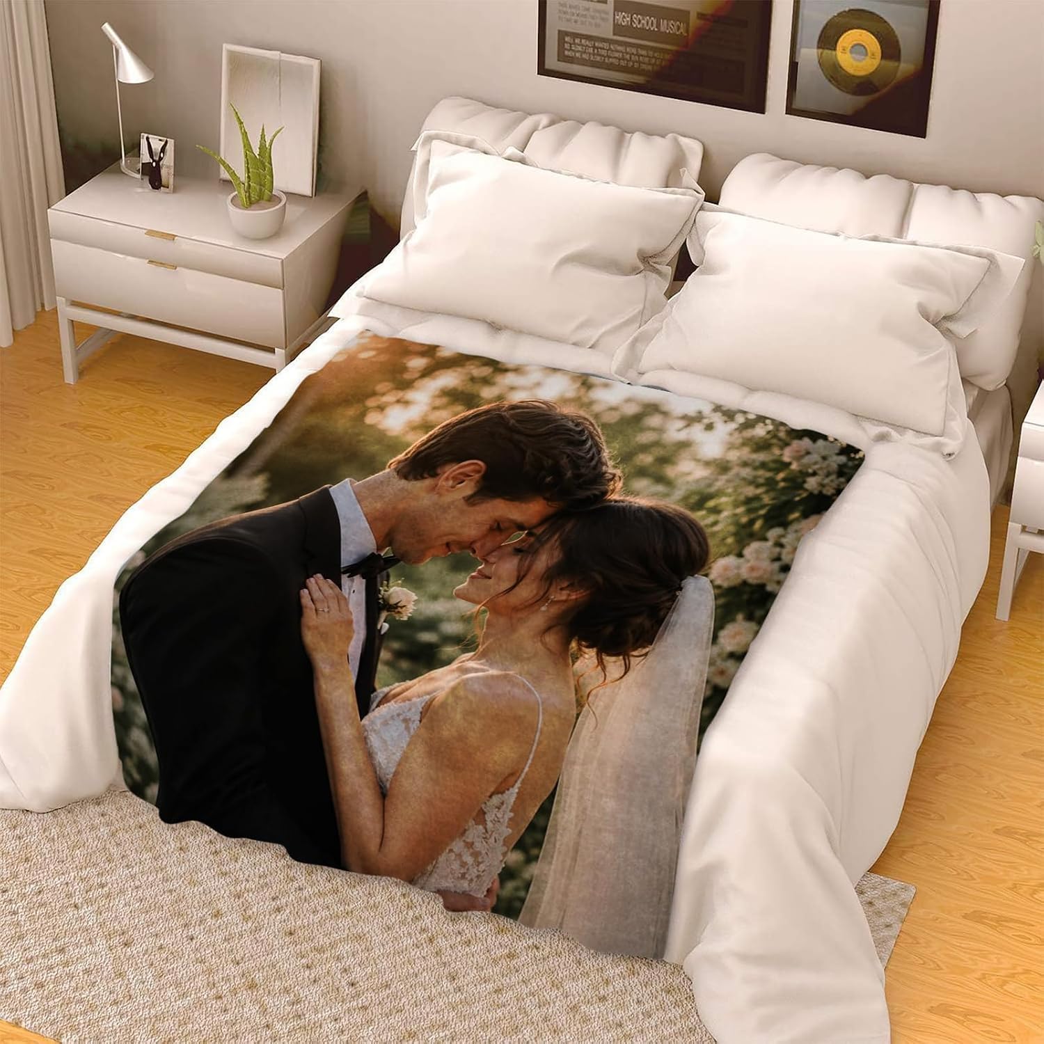 ICELIETE Custom Blanket with Picture Customized Fleece Photo Blanket for Couples Gifts Personalized Blankets and Throws Christmas Valentines Day Gifts for Boyfriend Girlfriend - Image 2