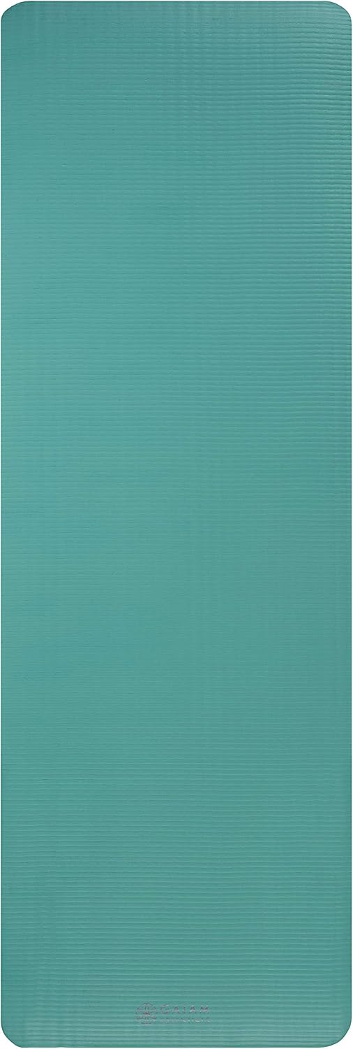 Gaiam Thick Yoga Mat, Exercise & Fitness Mat with Easy-Cinch Carrying Strap | Non-Slip NBR Foam | Joint Cushioning | Yoga, Pilates, Fitness & Floor Workouts | 72"L x 24"W - Image 10
