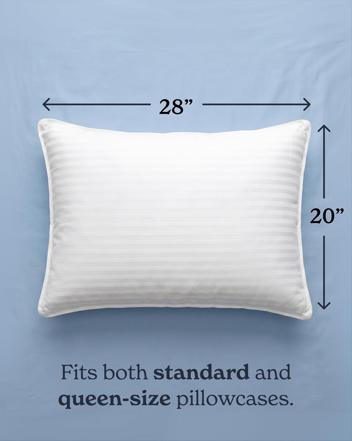 Beckham Hotel Collection Bed Pillows Standard/Queen Size Set of 2 | Original Soft Down Alternative Pillow for Sleeping, Soft Support for Back, Stomach or Side Sleepers - Image 8